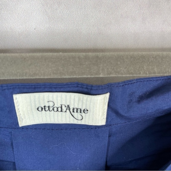 Ottod'ame Blue Cotton Tie Sleeve Blue Off The Shoulder Dress Women's Size US 2 - Picture 6 of 11